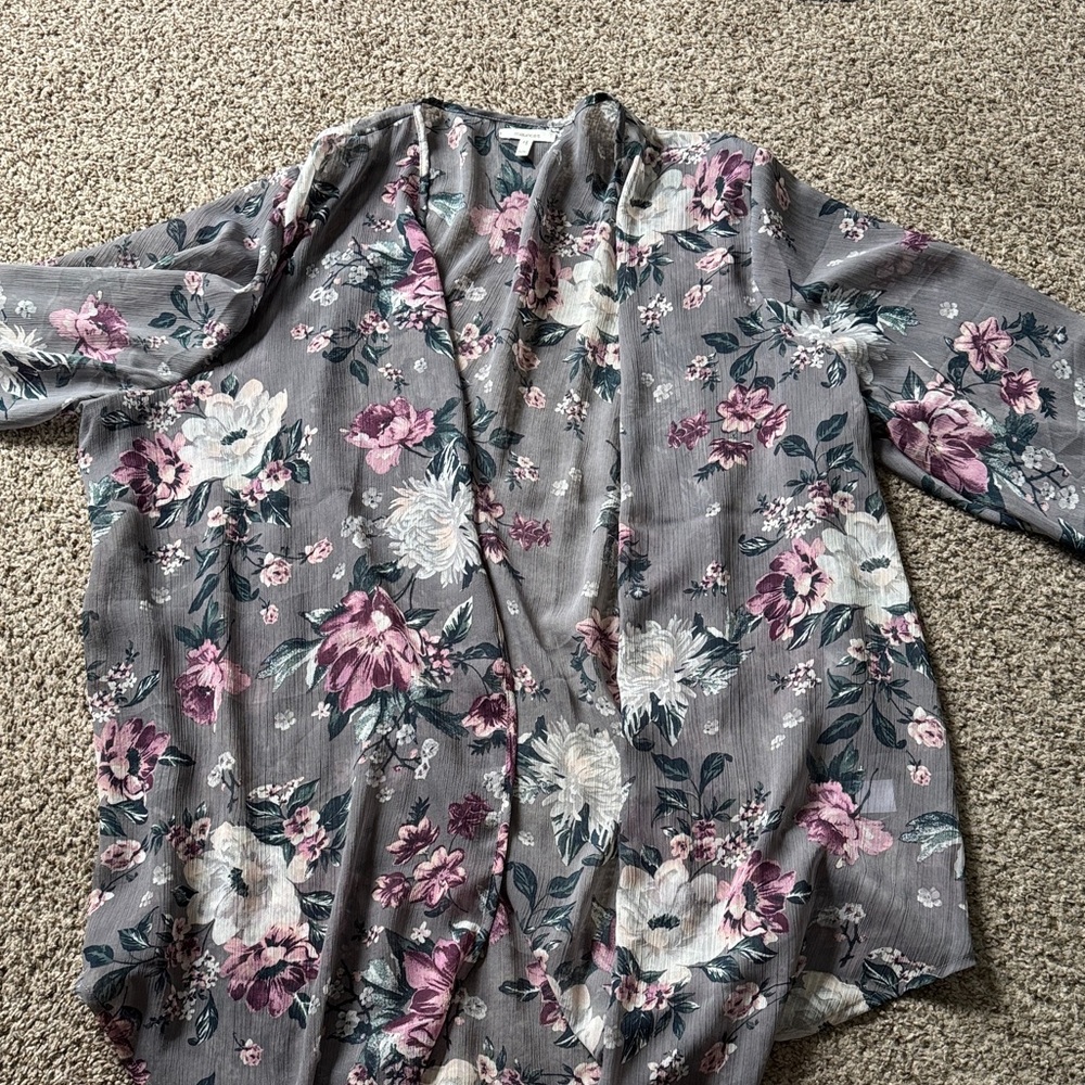 Maurices Plus Size Kimono 3/4 sleeves